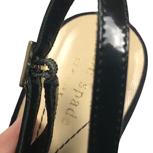 Kate Spade Heels Slingback Black Open Toe Stiletto Women's 9 High Heel Shoe - Picture 9 of 15